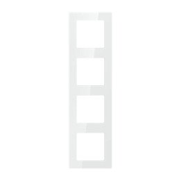 AVATTO N-TS10-Frame-W4 Quadruple Switch Frame (White)