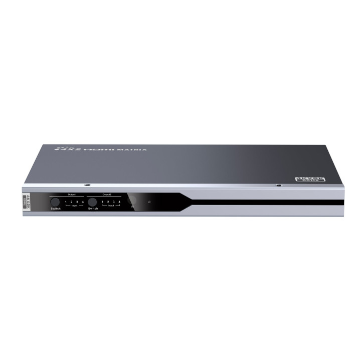 Techly 104943 Przełącznik HDMI 2.0 4x2 matrycowy 4K 60Hz 180Gbps