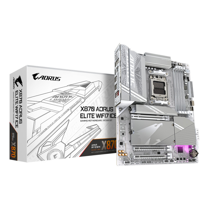 Gigabyte X870 AORUS Elite WiFi7 ICE Motherboard