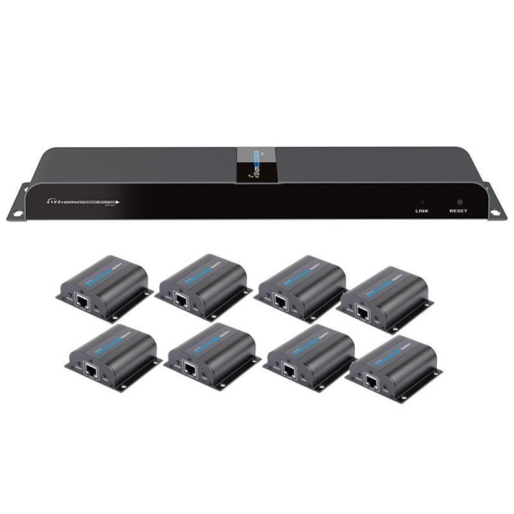 Techly 028207 Extender Splitter HDMI 1x8 1080p 60Hz po skrętce Cat6, do 40m