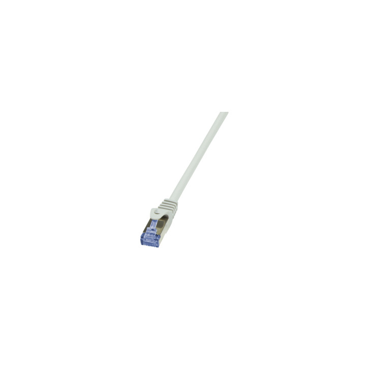 LogiLink kat.6a S/FTP 15,0 m szary pozłacane końcówki