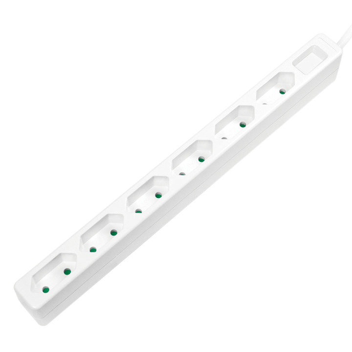 LogiLink 6 gniazd 1.5m biała LPS231