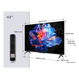 TCL 43P6K 43" LED 4K UHD GoogleTV 60Hz