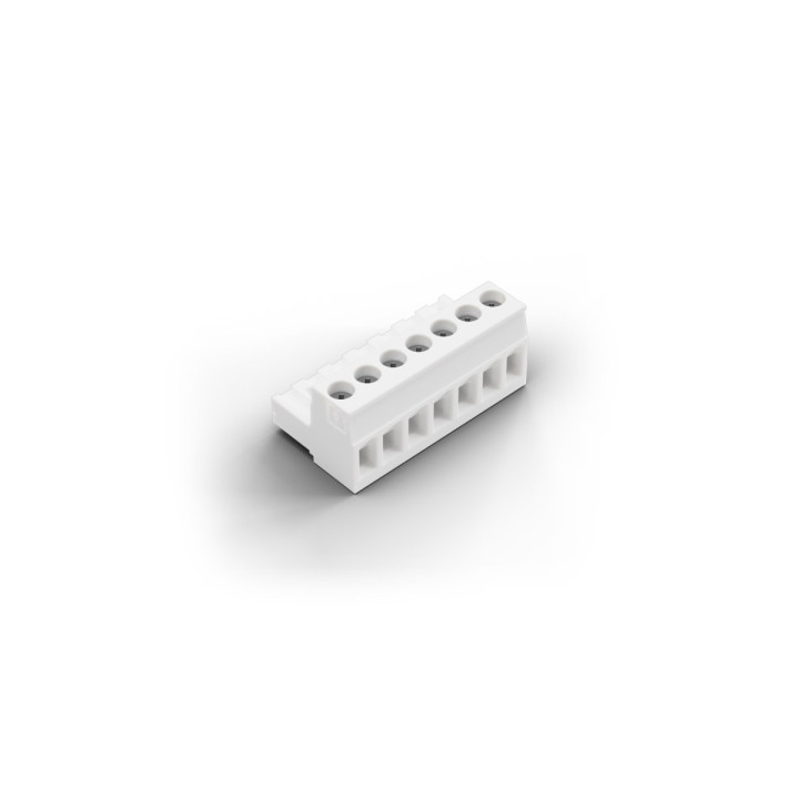 Screw Plug Terminal White 7-pin