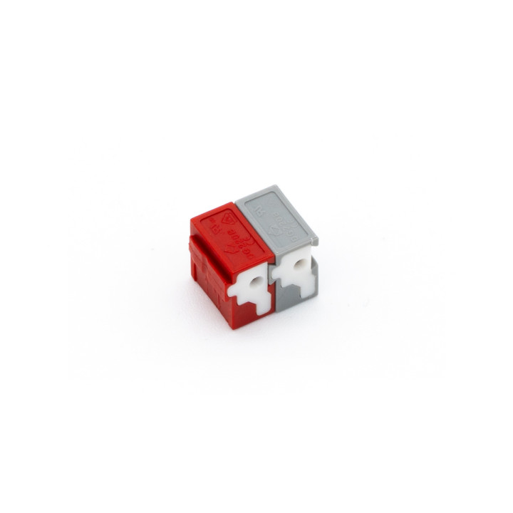 Push Plug-In Terminal Red/Gray