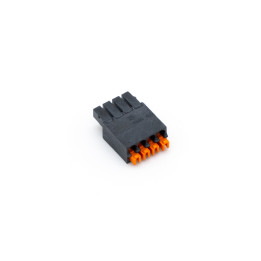 Push Plug-In Terminal Black 4-Pin