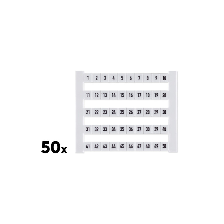 Terminal Block Labels 1-50