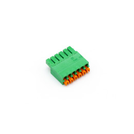 Push Plug-In Terminal Green 6-Pin