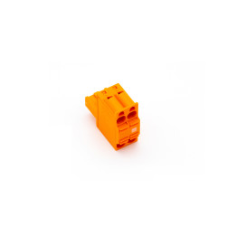 Push Plug-In Terminal Orange 2-Pin