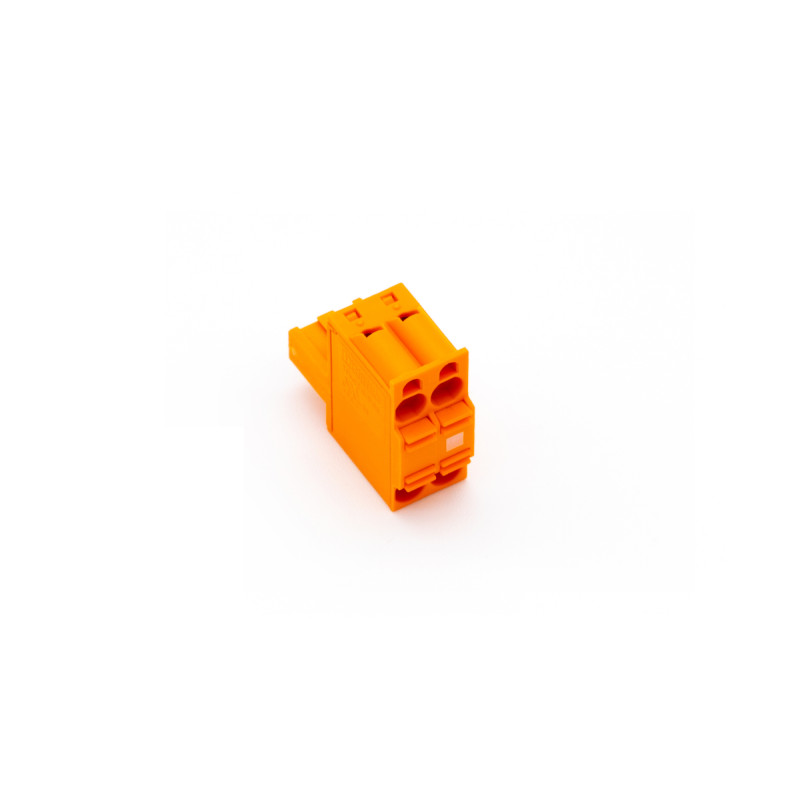 Loxone Push Plug-In Terminal Orange 2-Pin