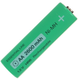 AKUMULIATORIUS AKU-AA-2600 / GC*P16 1,2 V Ni-MH HR6, AA žalias elementas