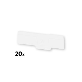 Weidmüller End Plate for SEP 4C 2.5 White (20 pcs.)