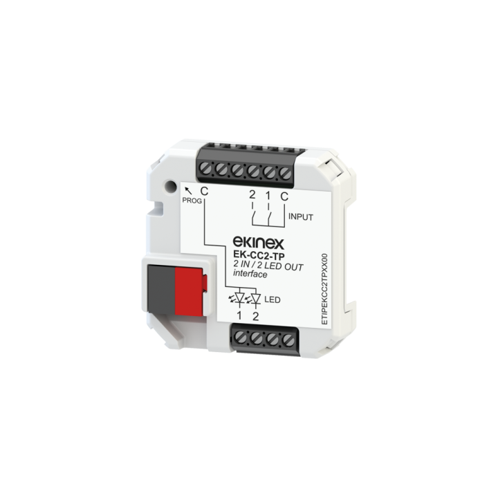 Ekinex EK-CC2-TP KNX Interface, 2 Inputs/2 Outputs