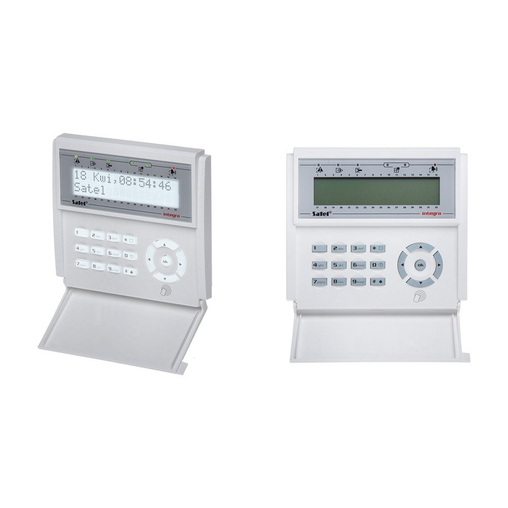 KEYPAD FOR ALARM CONTROL PANEL INT-KLCDR-W SATEL