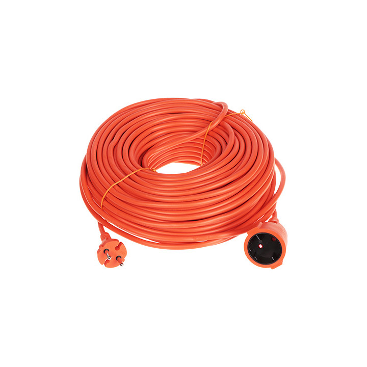 Strāvas kabelis 2x1,5mm² 50m oranžs PVC PS-2X1.5-50M