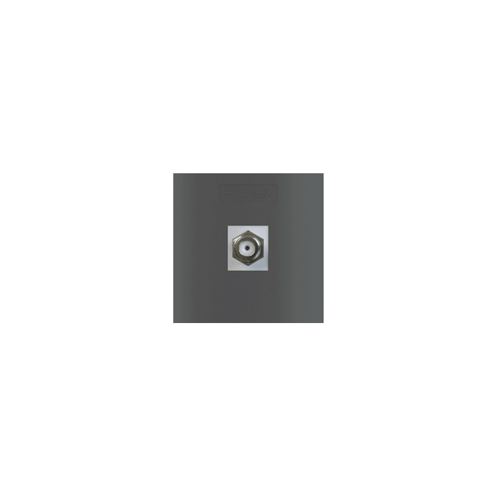 Coaxial TV-SAT socket F female connector - black