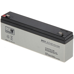 12V 2,3Ah svina-skābes akumulators MWS 12V/2.3AH-MWS