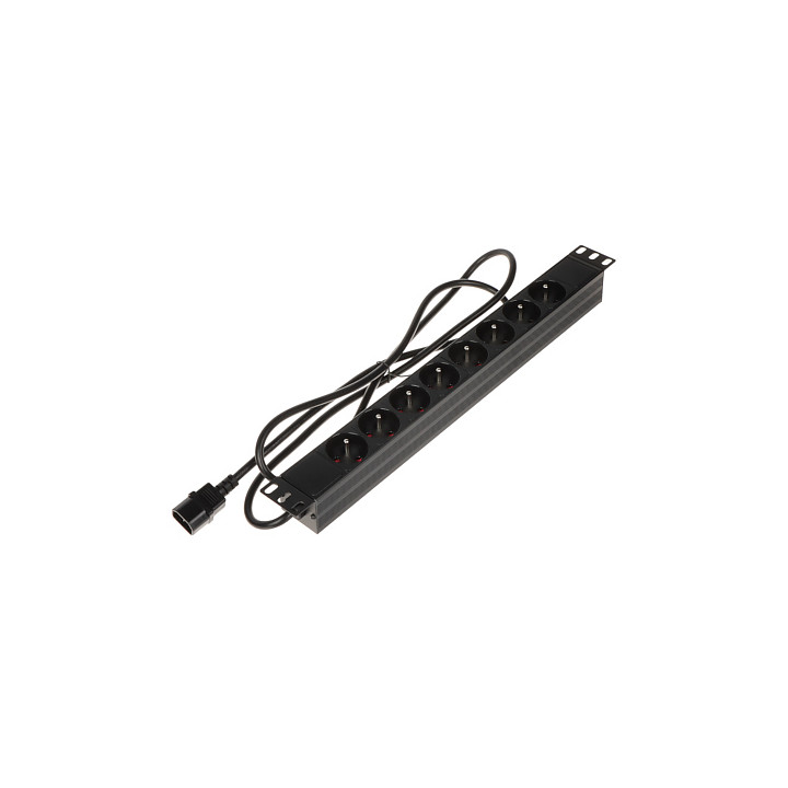 PD-8/R/IEC-N 8 kontaktligzdu IEC C13 PDU 1.8m 19" plaukts
