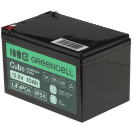 AKUMULIATORIUS 12.8V/10AH/LIFEPO4-GC žalias elementas