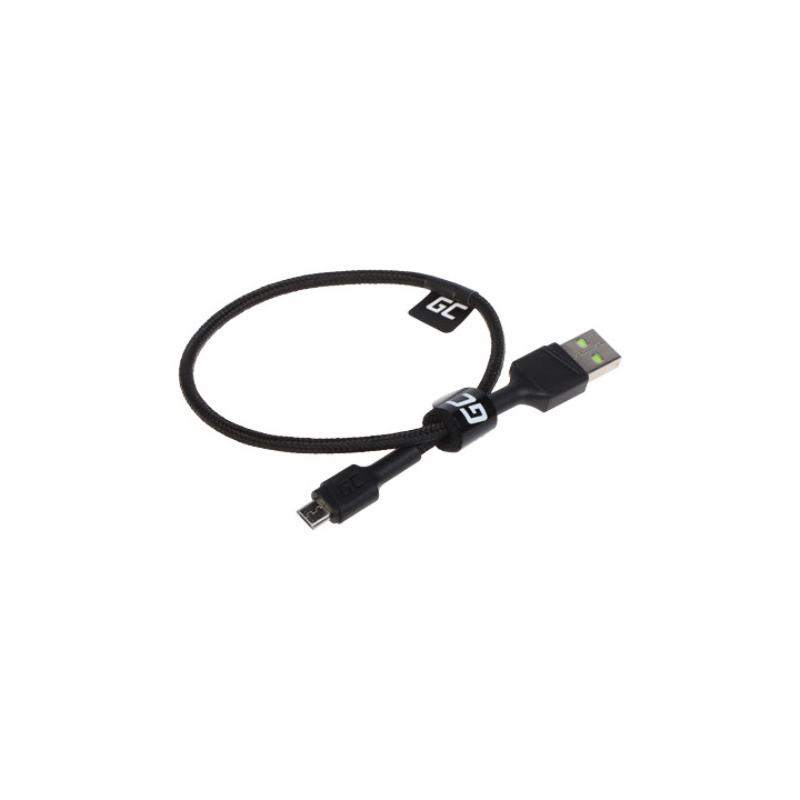 Green Cell PowerStream USB-A to USB Micro-B Cable 0.3 m KABGC23