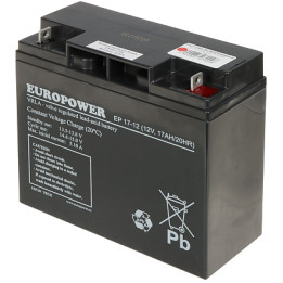 Europower 12V/17AH-EUROPOWER-EP 12V 17Ah akumulators