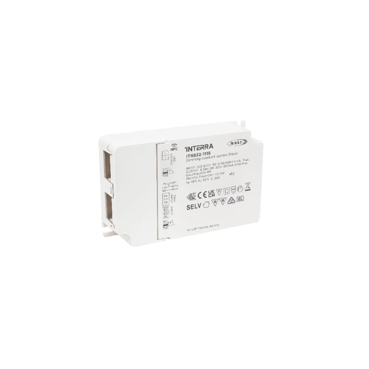Interra ITR832-1107 Interra 65W NFC Programmable DALI-2 DT6 Constant Current LED Driver (500 - 1500 mA)