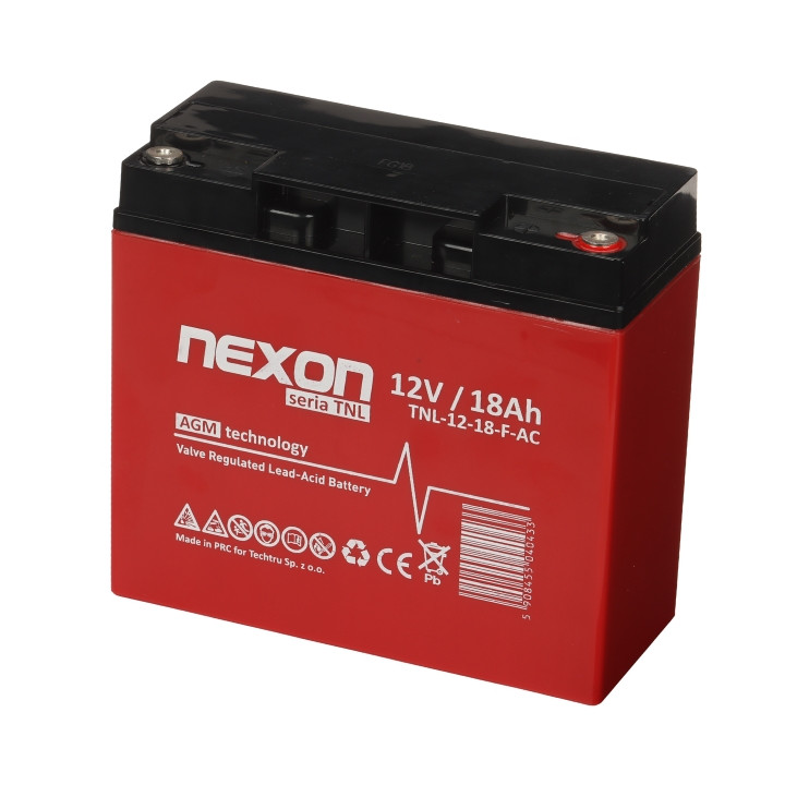 NEXON 12V/18AH-TNL/NEXON 12V 18Ah suljettu lyijyakku