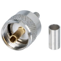 UHF (UC1) Crimp Connector for RG58 Cable - UHF(UC1)-W/ZAC-RG58