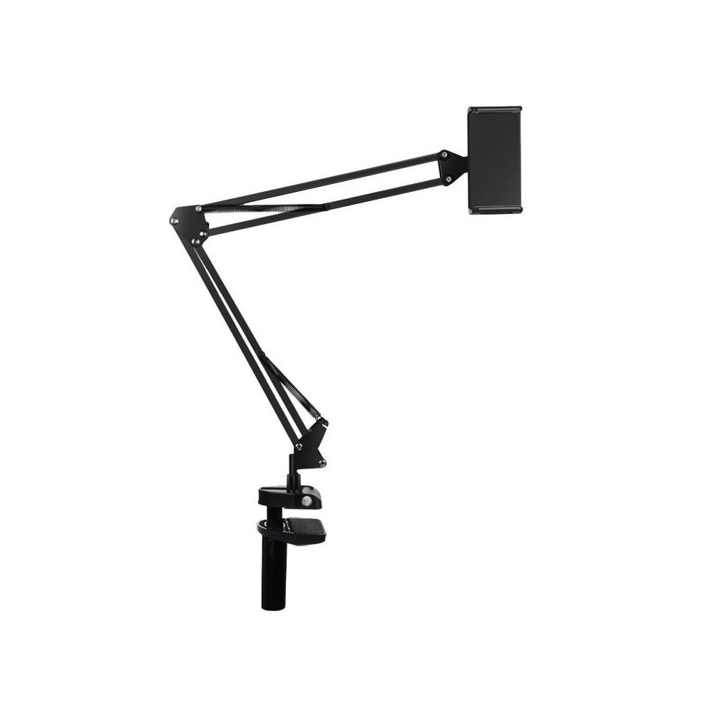 Poytateline Puluz puhelimen/tabletin pidikkeella (musta)