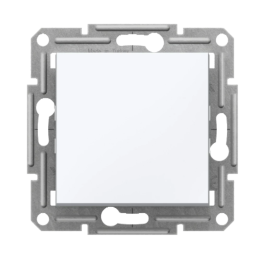 Interra ITR0170121 1-полюсный переключатель — белый // (безвинтовые клеммы, без рамки) — (тип EU C/F)
