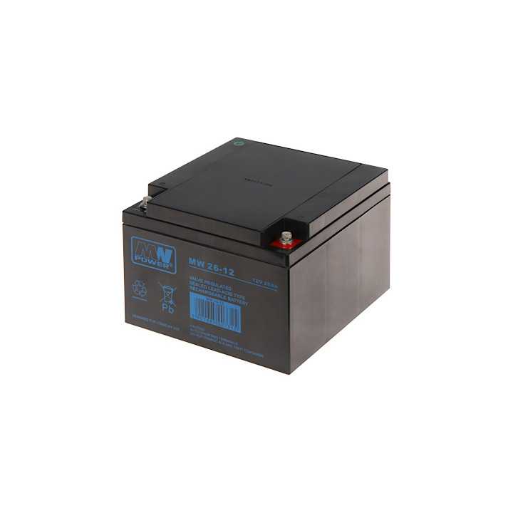 12V 26Ah Svina-skābes Akumulators MW 12V/26AH-MW