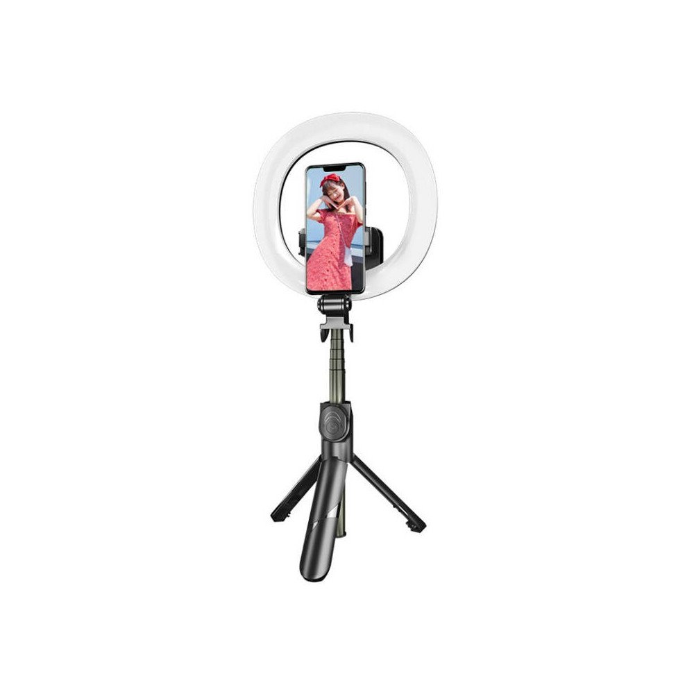 Selfie stick/stativa Puluz ar LED gaismas gredzenu