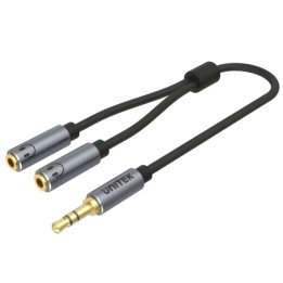 UNITEK Y-C956ABK 3.5mm Jack TRS Audio Splitter 0.2m