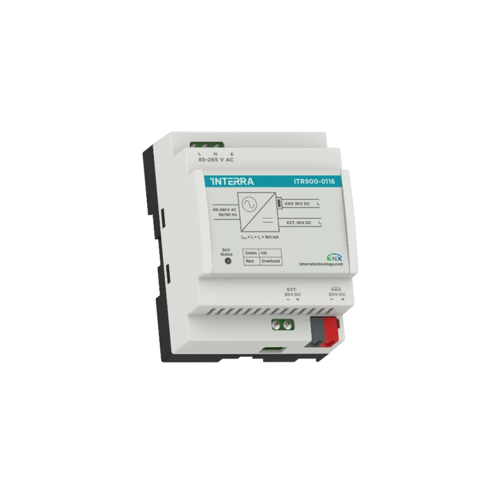 Блок питания Interra ITR910-0160 KNX Plus, 160 мА с дополнительным выходом 30 В постоянного тока
