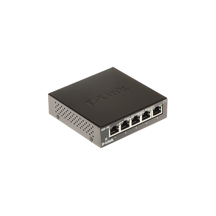 D-Link DES-105/E 5 portu 10/100Mbps nepārvaldāms slēdzis