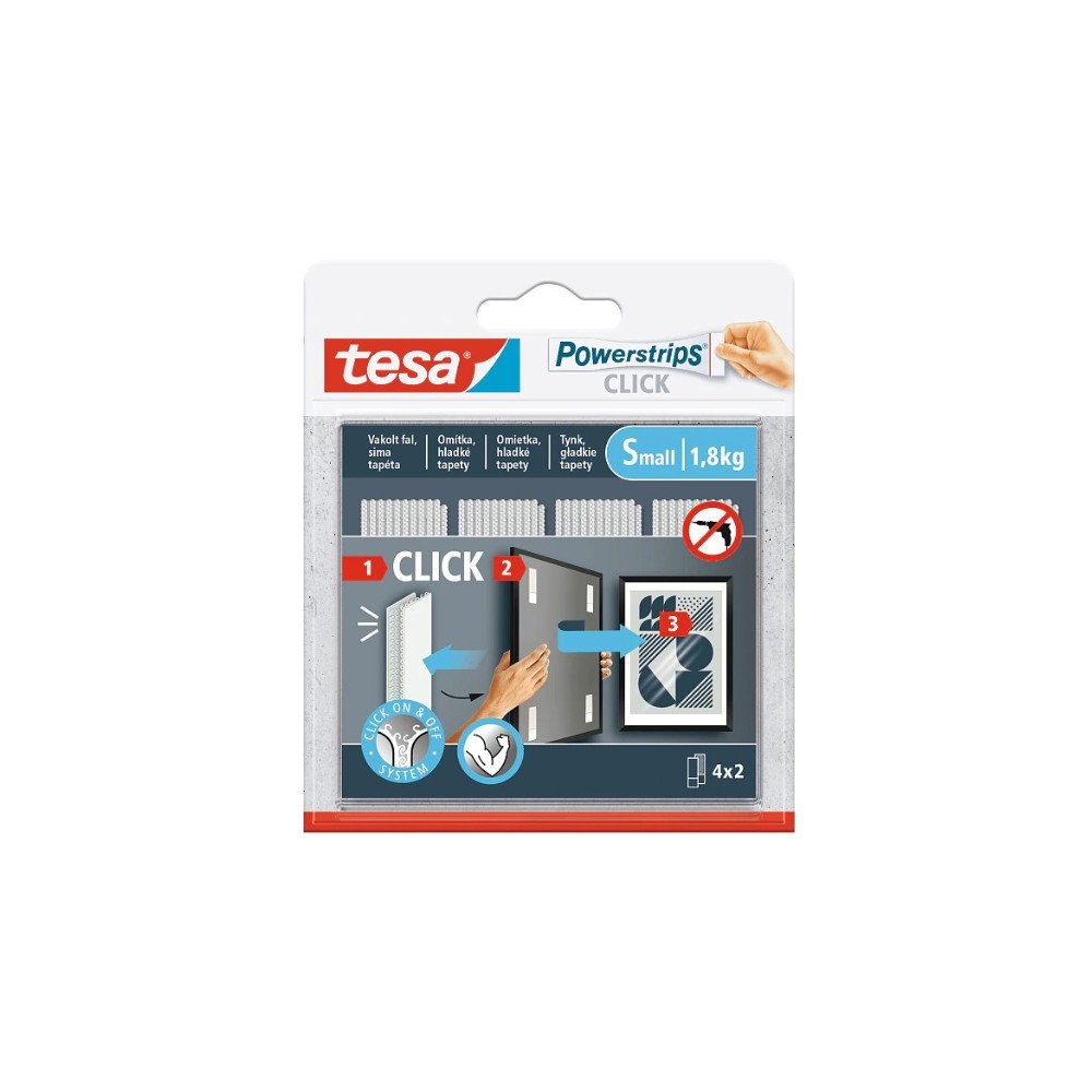 LIPAKIOS MONTAVIMO JUOSTOS POWERSTRIPS-CLICK/SMALL TESA