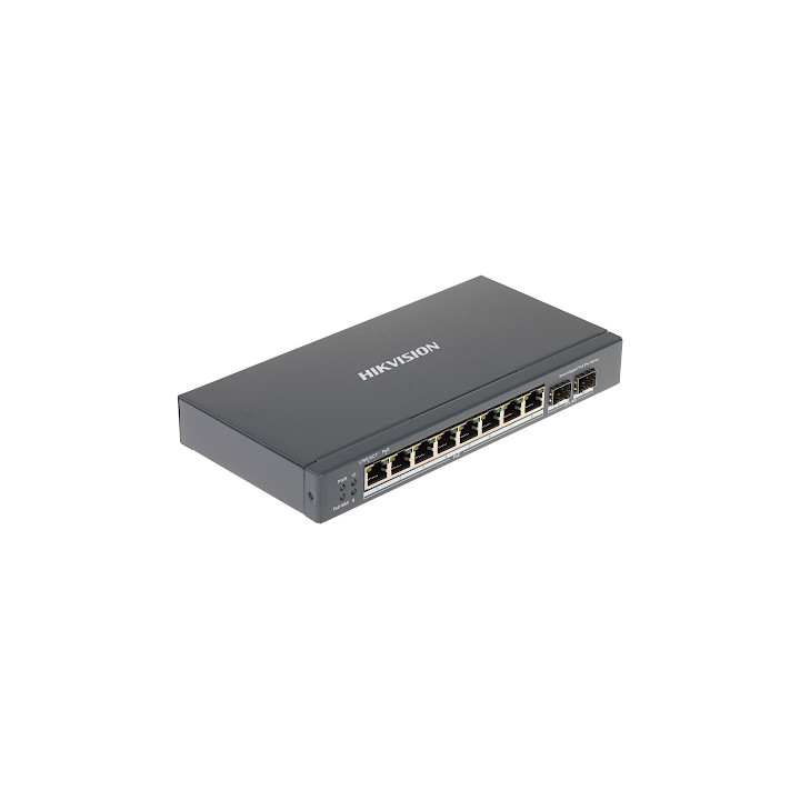 Hikvision DS-3E1510P-SI 8 portu Gigabit neuzraudzīts PoE slēdzis