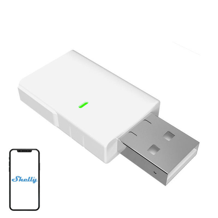 Bramka Bluetooth WiFi Shelly BLU vārteja (USB-A)