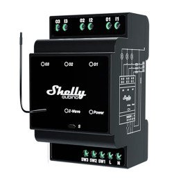 3-канальный переключатель на синхронизацию DIN Shelly Qubino Wave Pro 3 Z-Wave