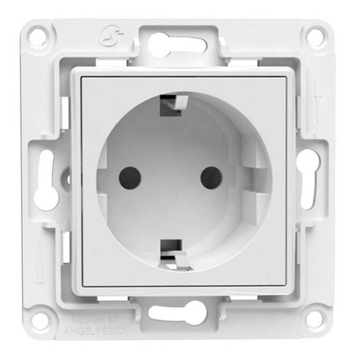 Shelly WallsocketWhite Wall Socket (White)