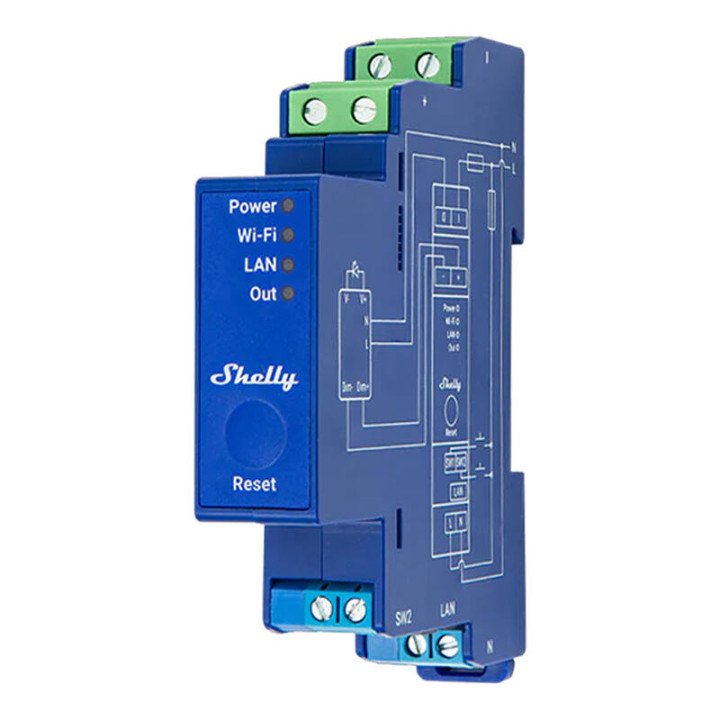 Shelly ProDim0/1-10VPM Pro Dimmer 0/1-10V PM Lighting Controller, WiFi/Bluetooth