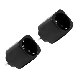 Shelly SH-PLUG-M-GEN3-B-X2 Smart Plug Wi-Fi Bluetooth Matter