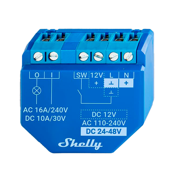 Shelly SH-PLUS-1 viedais relejs Matter