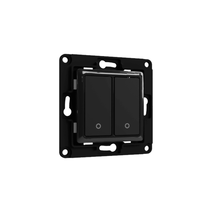 Shelly Wall Switch 2 poga - melna - Sonoff, SmartWise, Shelly ES vairumtirdzniecības izplatīšana