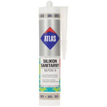 SANITARY SILICONE SIL-S280-ST/ATLAS SILTON S CARTRIDGE 280 ml STEEL