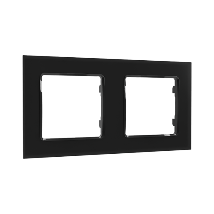 Shelly Wall Frame 2 (sienas slēdzim) - melns - Sonoff, SmartWise, Shelly ES vairumtirdzniecības izplatīšana