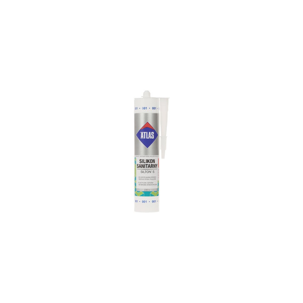 SANITARINIS SILIKONAS SIL-S280-W/ATLAS SILTON S KASETE 280 ml BALTAS