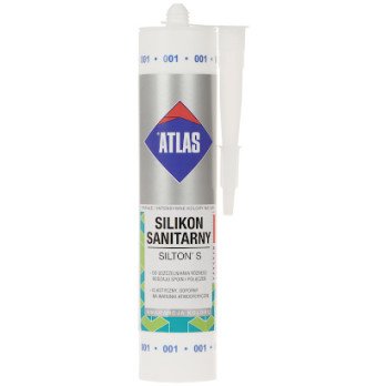 SANITARINIS SILIKONAS SIL-S280-W/ATLAS SILTON S KASETE 280 ml BALTAS