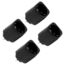 Shelly SH-PLUG-M-GEN3-B-X4 Smart Plug (Black)