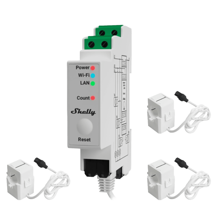 SHELLY SH-PRO-3EM-120A-V2 Smart Home Gateway